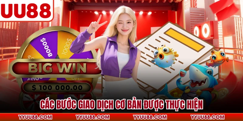 Các bước giao dịch cơ bản được thực hiện