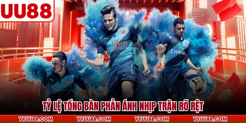 Tỷ lệ tổng bàn phản ánh nhịp trận rõ rệt